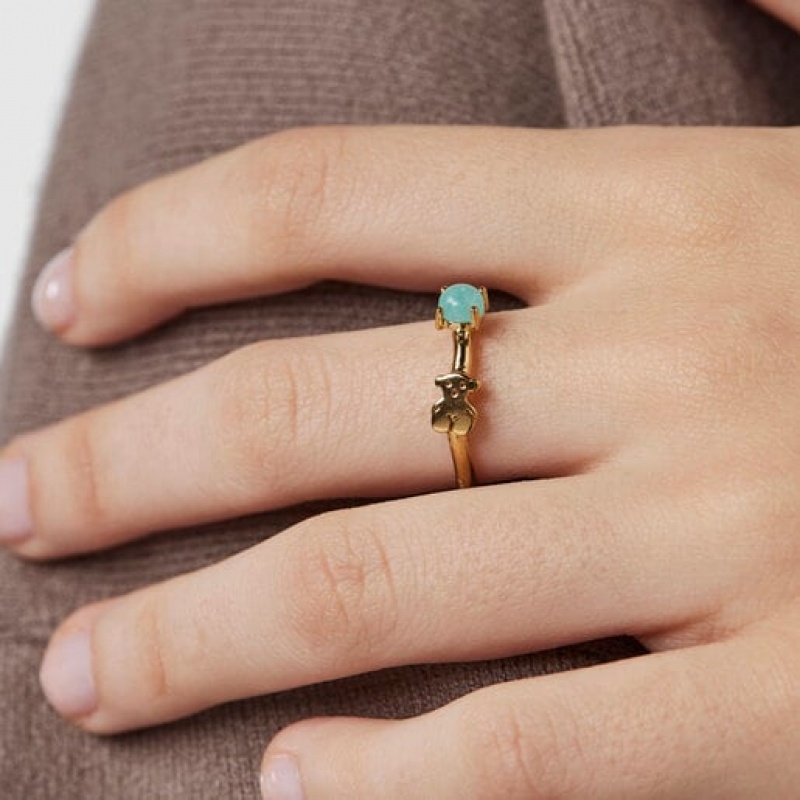 Tous Fragile Nature With Amazonite Ring Gold | Österreich-LAVOET406