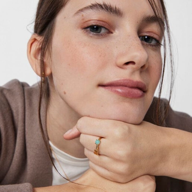 Tous Fragile Nature With Amazonite Ring Gold | Österreich-LAVOET406