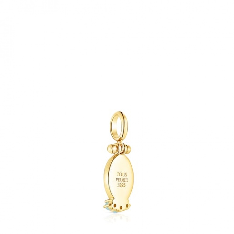 Tous Fragile Nature With Gemstones Anhänger Gold | Österreich-SJLYTE539