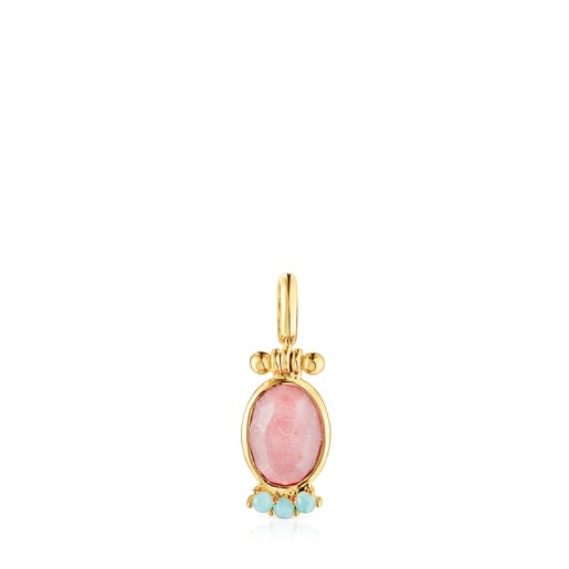 Tous Fragile Nature With Gemstones Anhänger Gold | Österreich-SJLYTE539