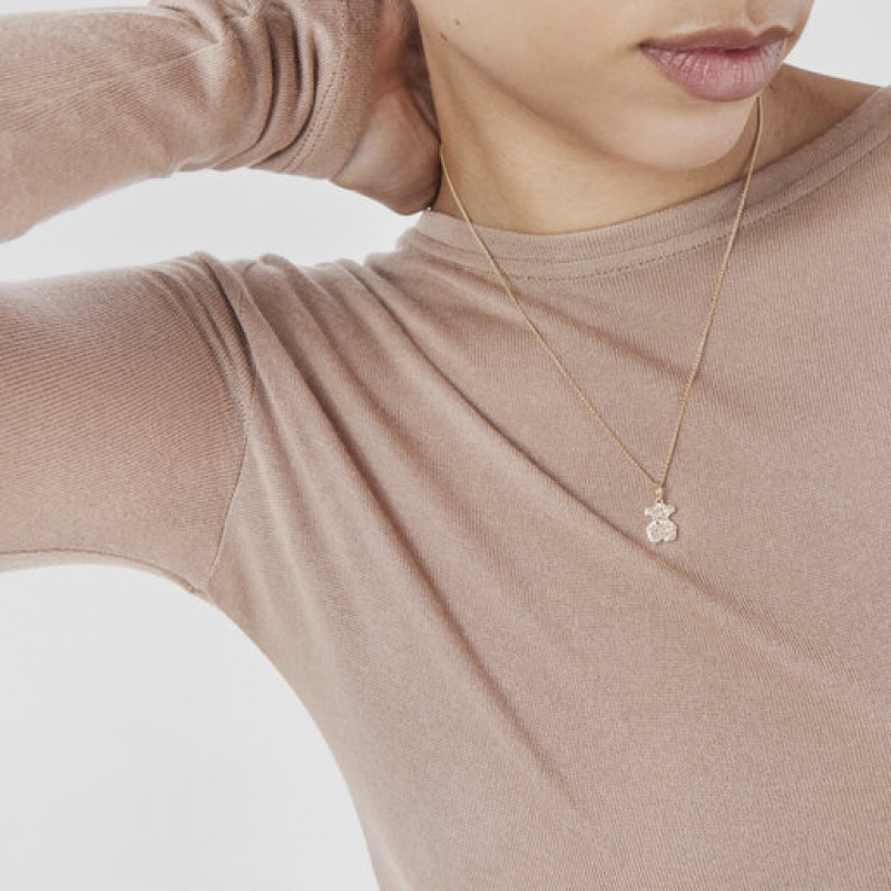 Tous Gem Power With Diamonds Anhänger Gold | Österreich-QCNLVZ426