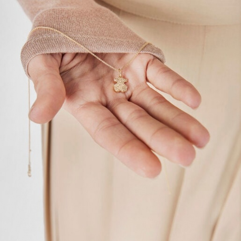 Tous Gem Power With Diamonds Anhänger Gold | Österreich-QCNLVZ426