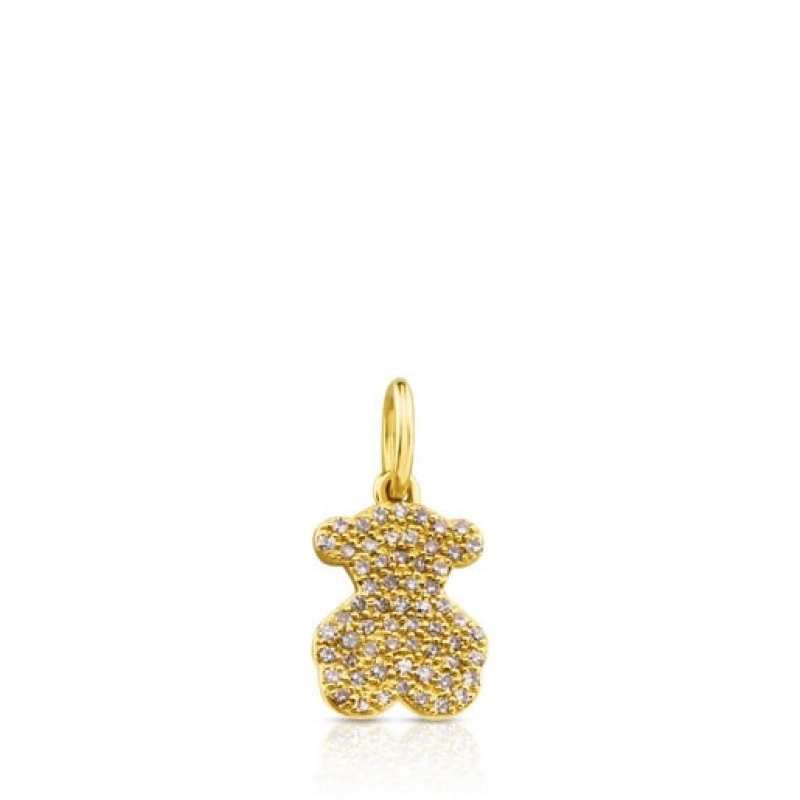 Tous Gem Power With Diamonds Anhänger Gold | Österreich-QCNLVZ426