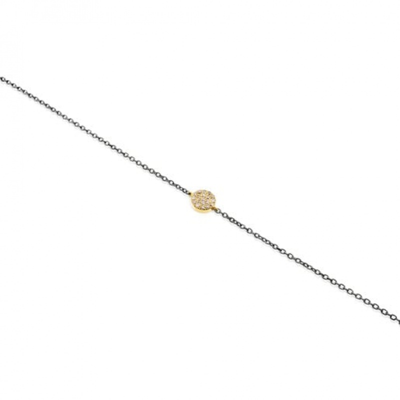 Tous Gem Power With Diamonds Armband Gold Schwarz | Österreich-DPQBGM364