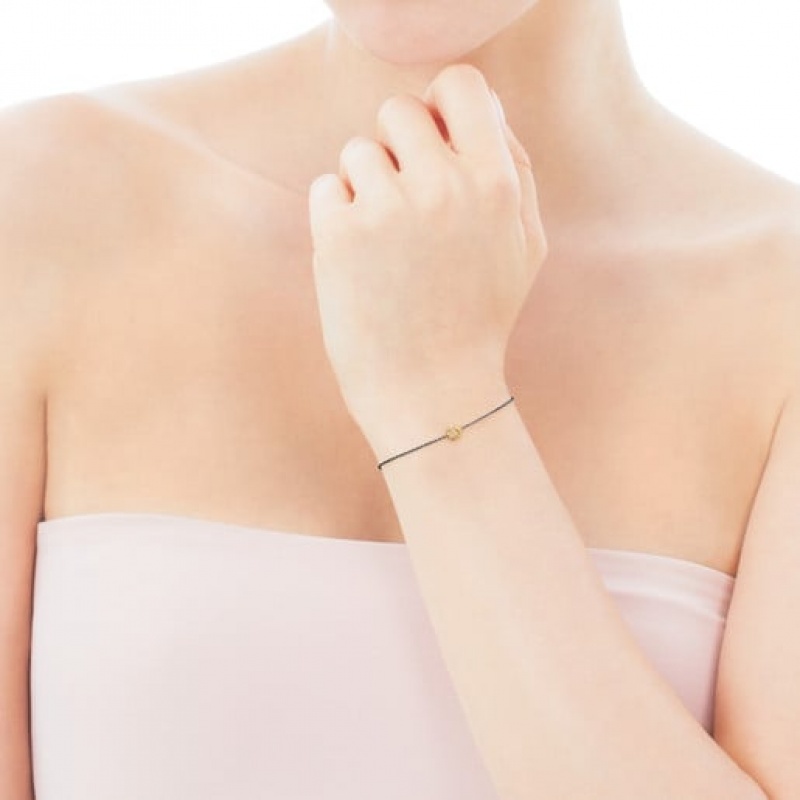 Tous Gem Power With Diamonds Armband Gold Schwarz | Österreich-DPQBGM364
