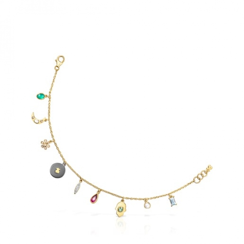 Tous Gem Power With Gemstones Diamonds Armband Gold | Österreich-OUWJDS418