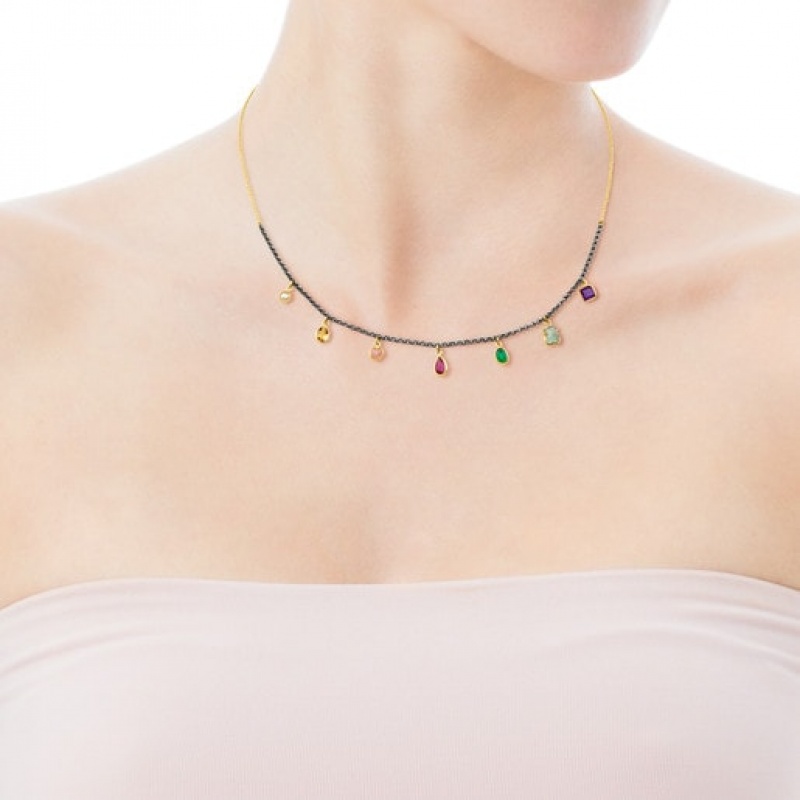 Tous Gem Power With Gemstones Halskette Gold | Österreich-DNSURM093