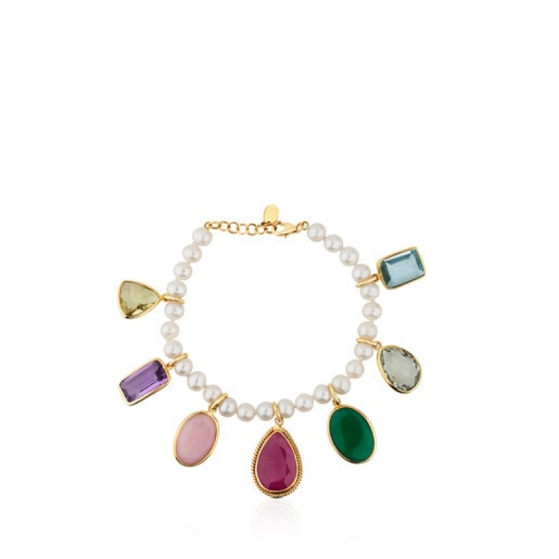 Tous Gem Power With Pearls Gemstones Armband Mehrfarbig | Österreich-YOFZMJ076