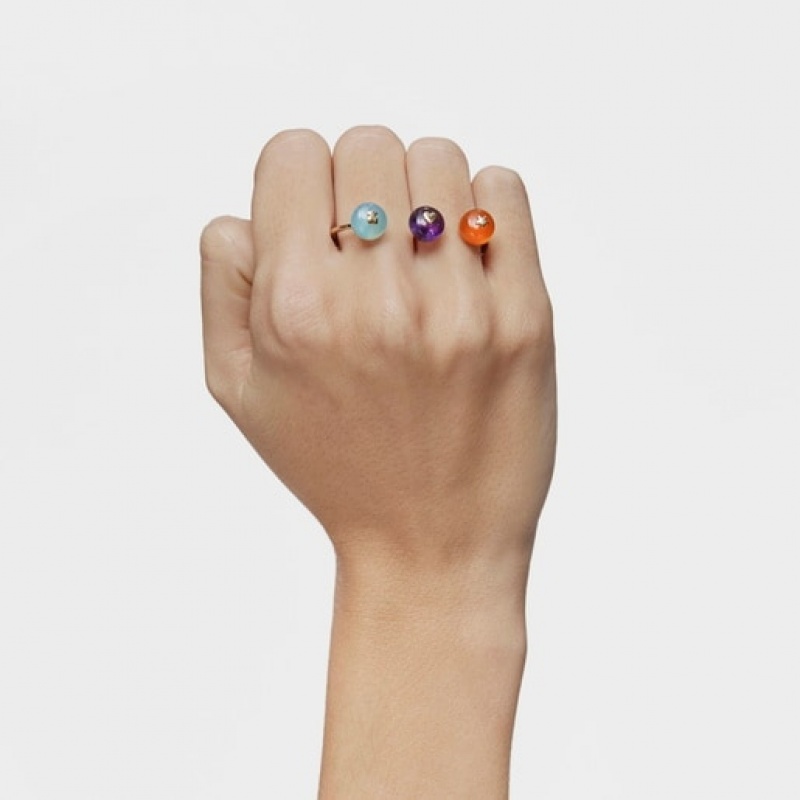 Tous Gemstones Double Open Balloon Ring Gold | Österreich-IWVLZR931