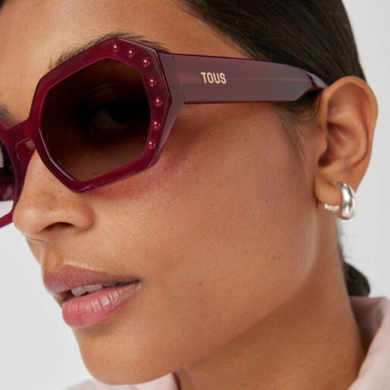Tous Geometric Sonnenbrille Bordeaux | Österreich-LJPNVB026