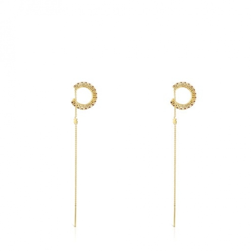 Tous Gerade Earcuff With Rhodolites Ohrringe Gold | Österreich-YUWCSJ872