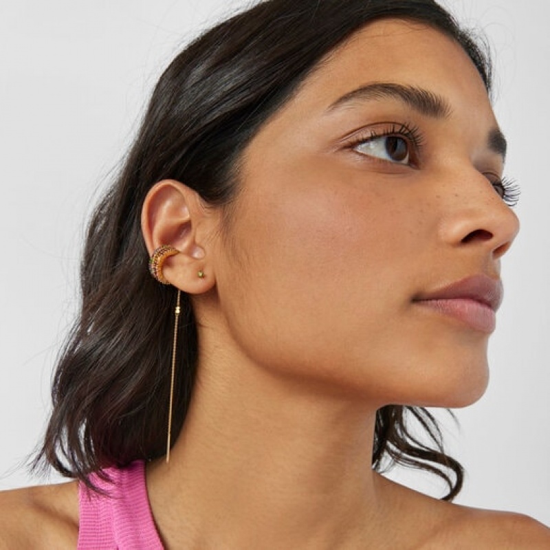 Tous Gerade Earcuff With Rhodolites Ohrringe Gold | Österreich-YUWCSJ872
