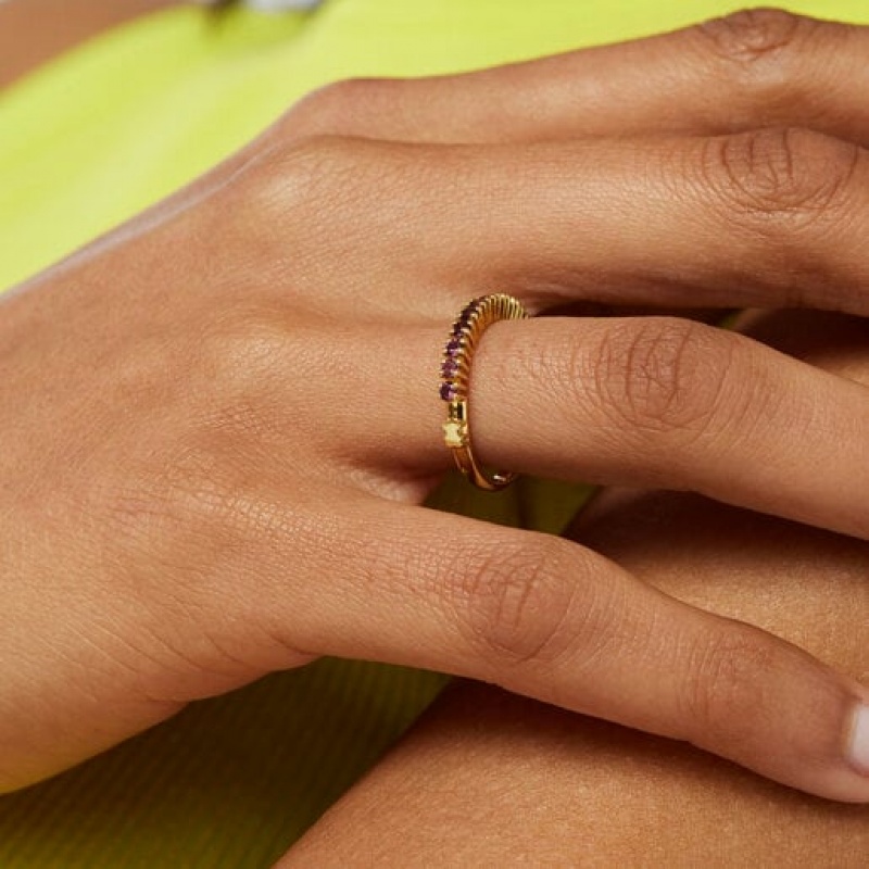 Tous Gerade Half Wedding With Rhodolites Ring Gold | Österreich-BRXTSZ385