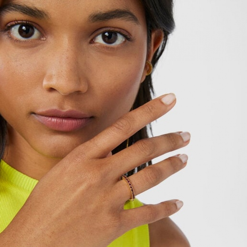 Tous Gerade Half Wedding With Rhodolites Ring Gold | Österreich-BRXTSZ385