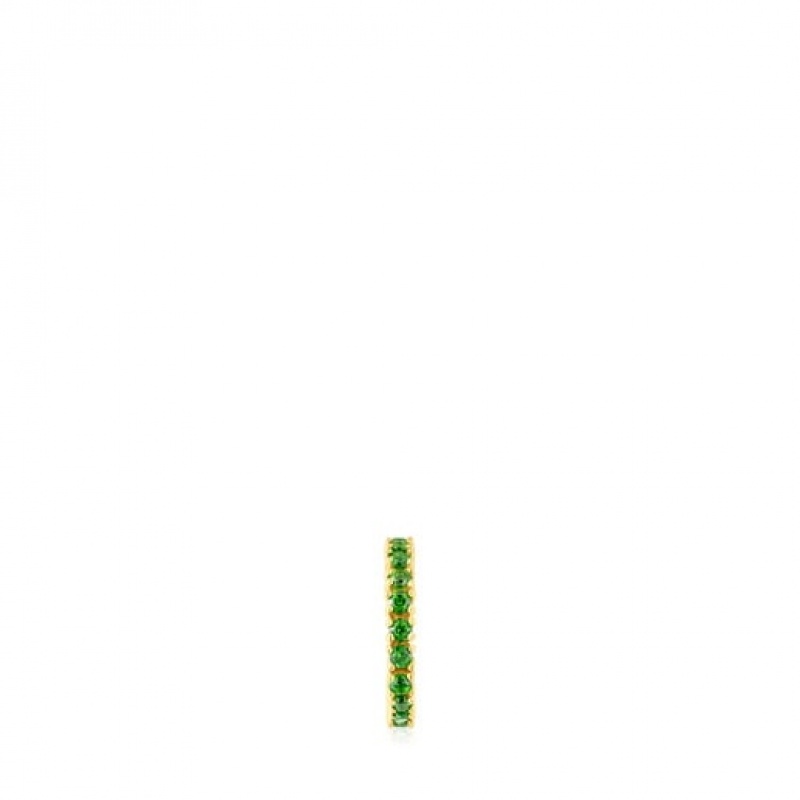 Tous Gerade With Chrome Diopside Ohrstulpe Gold | Österreich-UHBWRK064