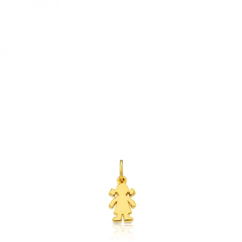 Tous Girl Motif Sweet Dolls Anhänger Gold | Österreich-DNRJMA109