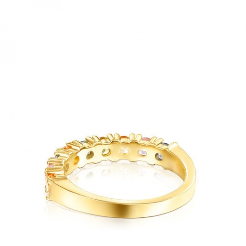 Tous Glaring Wedding Band With Sapphires Ring Gold | Österreich-FGONJB073