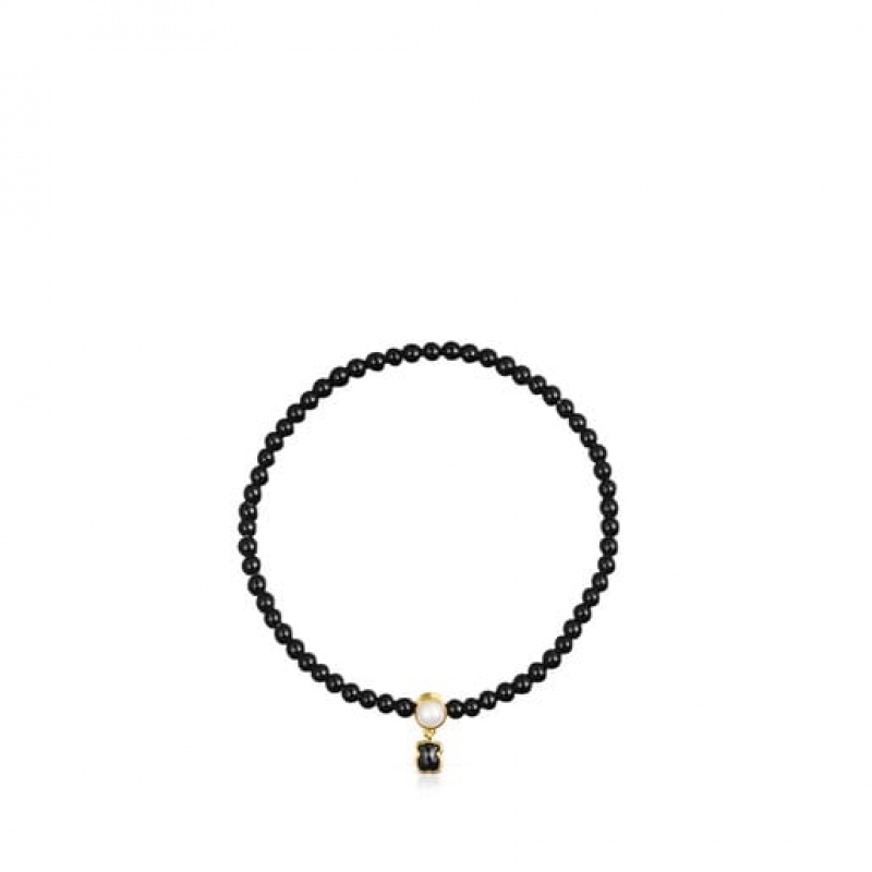 Tous Glory Onyx With Pearl Armband Schwarz | Österreich-FWGKPD961