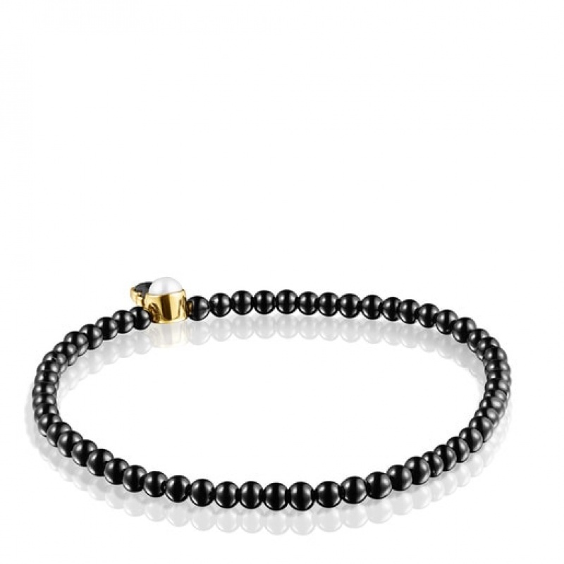 Tous Glory Onyx With Pearl Armband Schwarz | Österreich-FWGKPD961