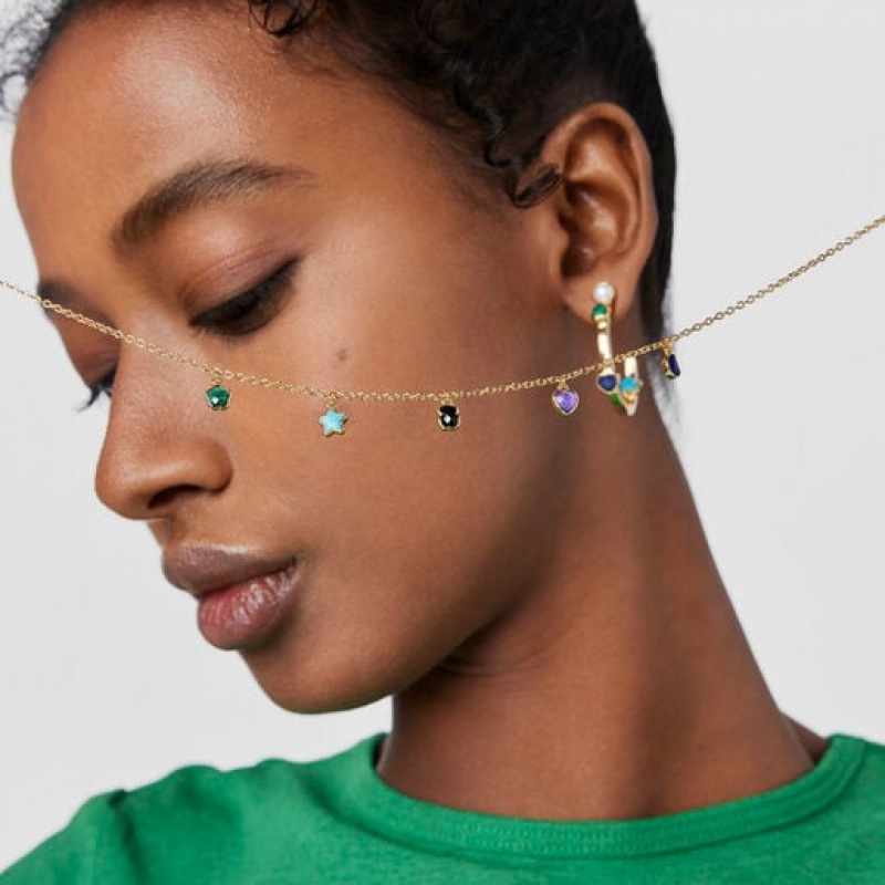 Tous Glory With Gemstones Halskette Gold | Österreich-HGDWKP217