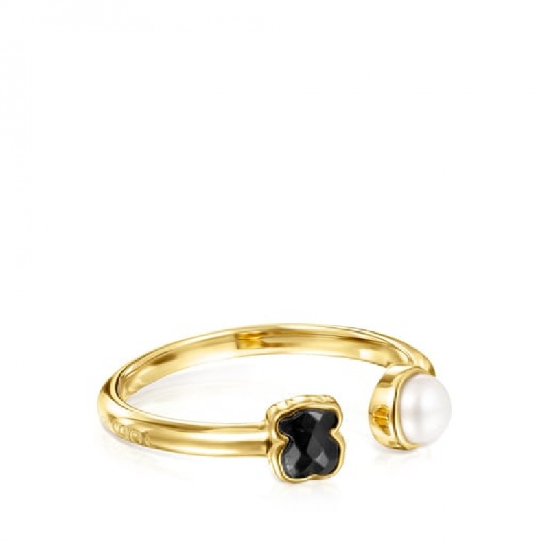 Tous Glory With Onyx Ring Gold | Österreich-ZYOFMQ740