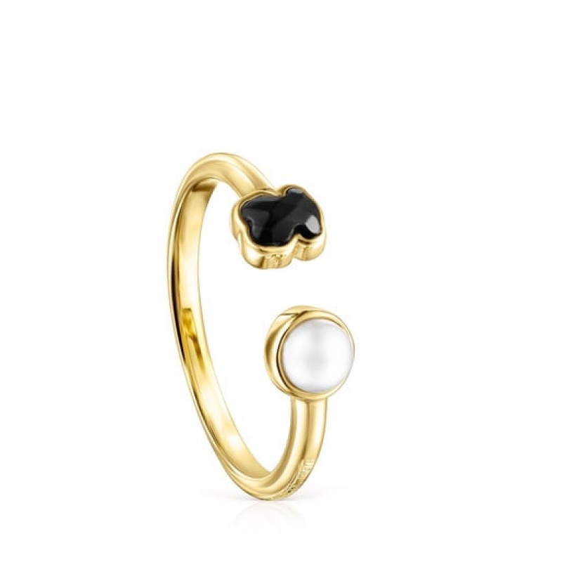 Tous Glory With Onyx Ring Gold | Österreich-ZYOFMQ740