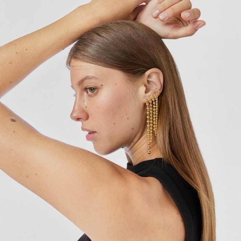 Tous Gloss Earcuff With Five Kettenriemen Gold | Österreich-QLJNMP790