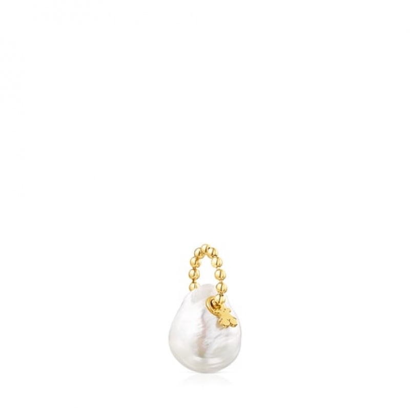 Tous Gloss With Pearl Anhänger Gold | Österreich-MVTCLQ745