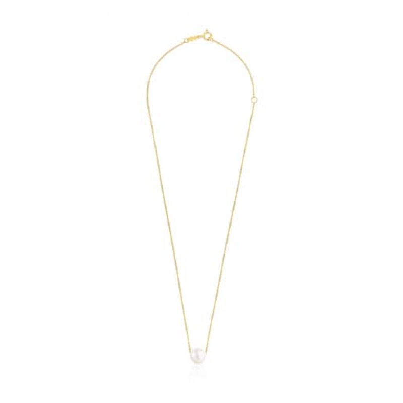 Tous Gloss With Pearl Halskette Gold | Österreich-NQSLTX436
