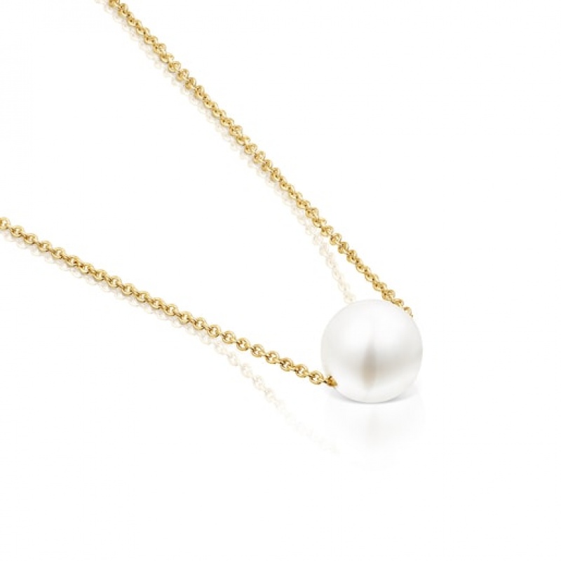 Tous Gloss With Pearl Halskette Gold | Österreich-NQSLTX436