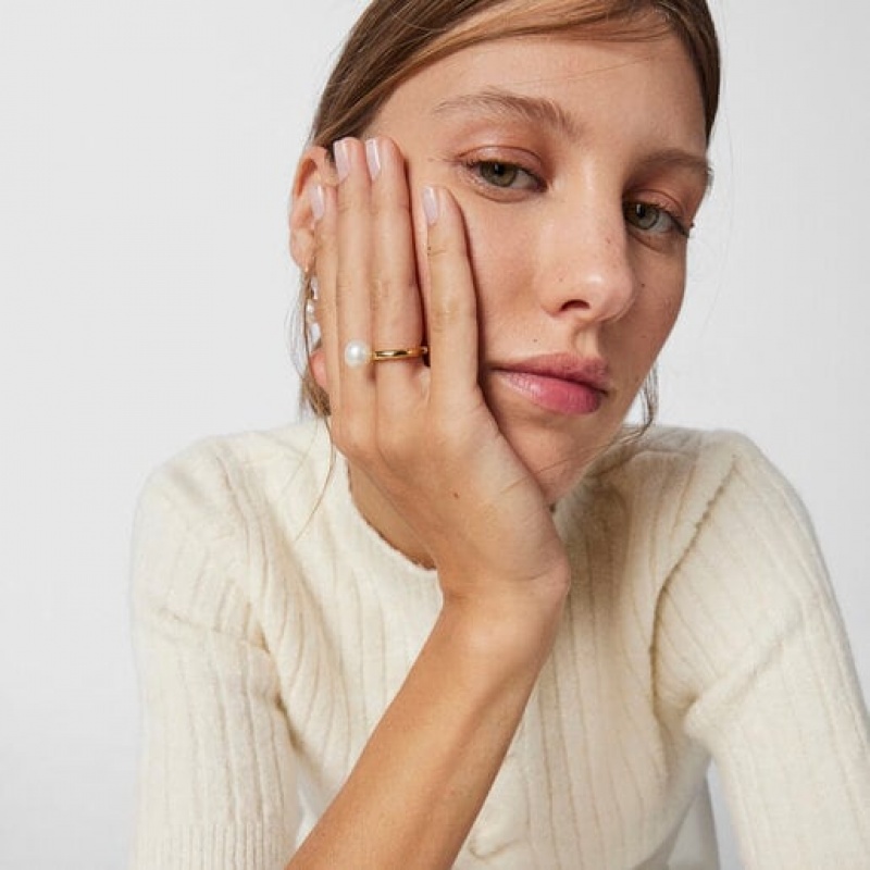 Tous Gloss With Pearl Ring Gold | Österreich-VQYRTD307