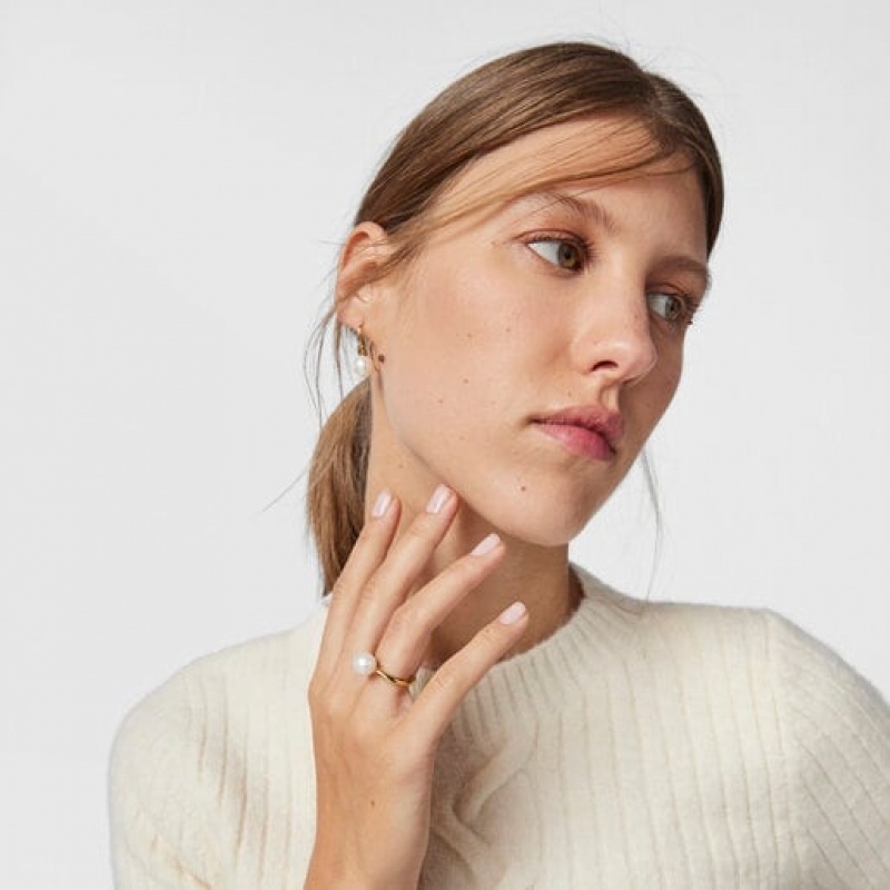 Tous Gloss With Pearl Ring Gold | Österreich-VQYRTD307
