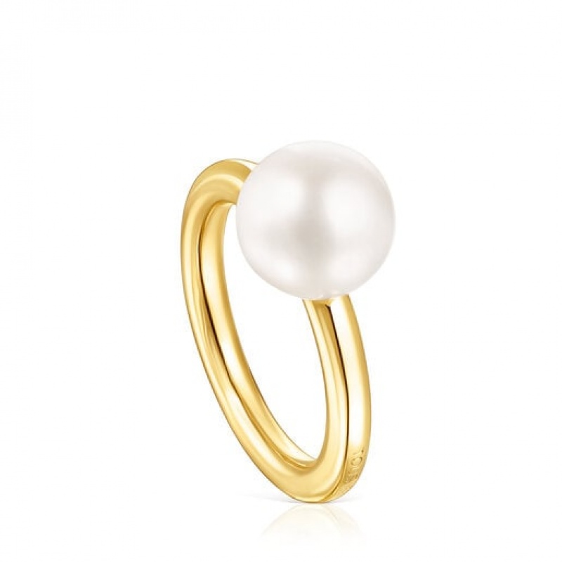 Tous Gloss With Pearl Ring Gold | Österreich-VQYRTD307