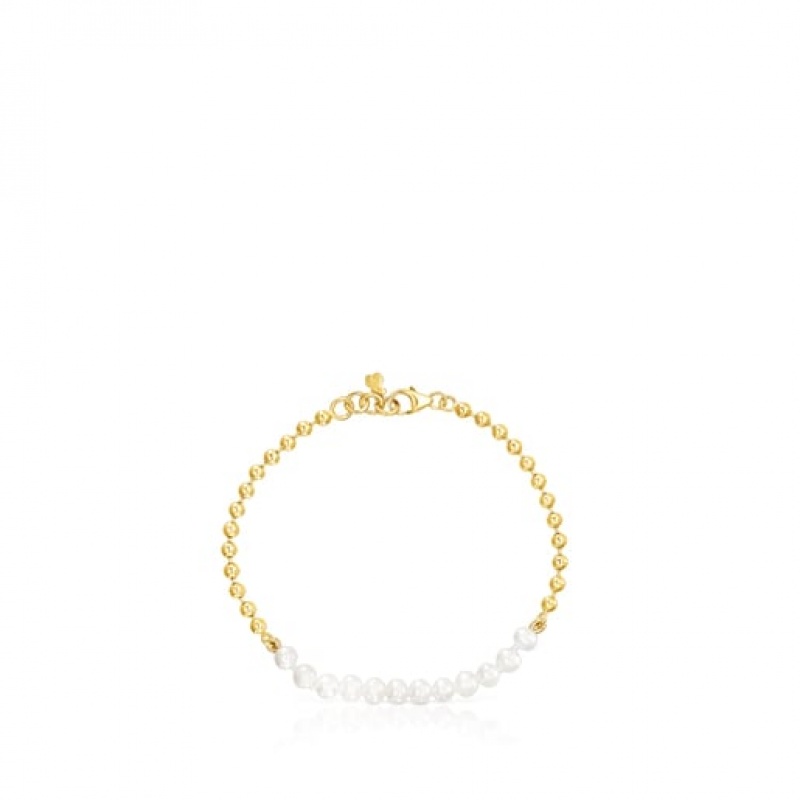 Tous Gloss With Pearls Armband Gold | Österreich-PUWTCA937