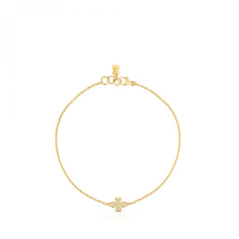Tous Good Vibes Cl With Diamonds Armband Gold | Österreich-YNHJMR192