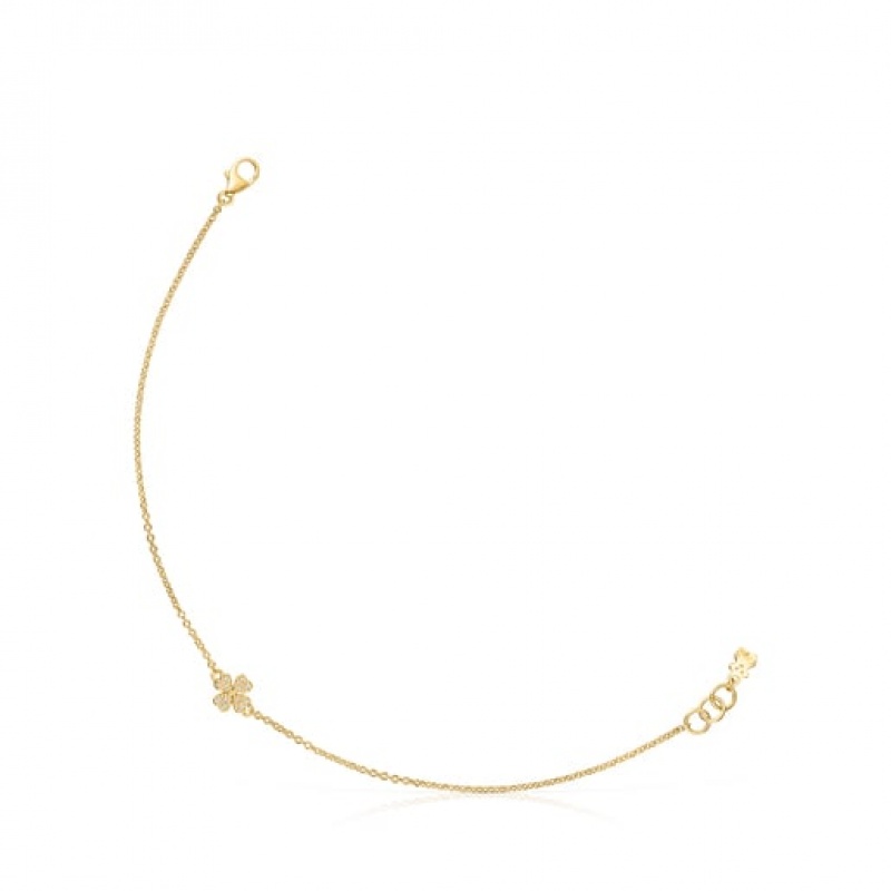 Tous Good Vibes Cl With Diamonds Armband Gold | Österreich-YNHJMR192