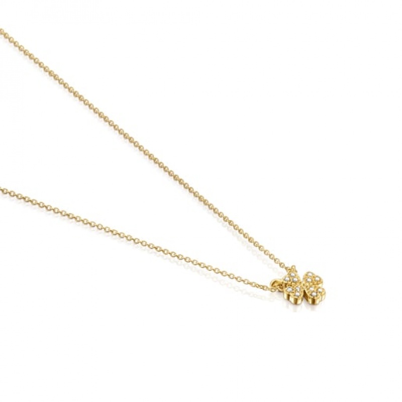 Tous Good Vibes Cl With Diamonds Halskette Gold | Österreich-VSAIOP613