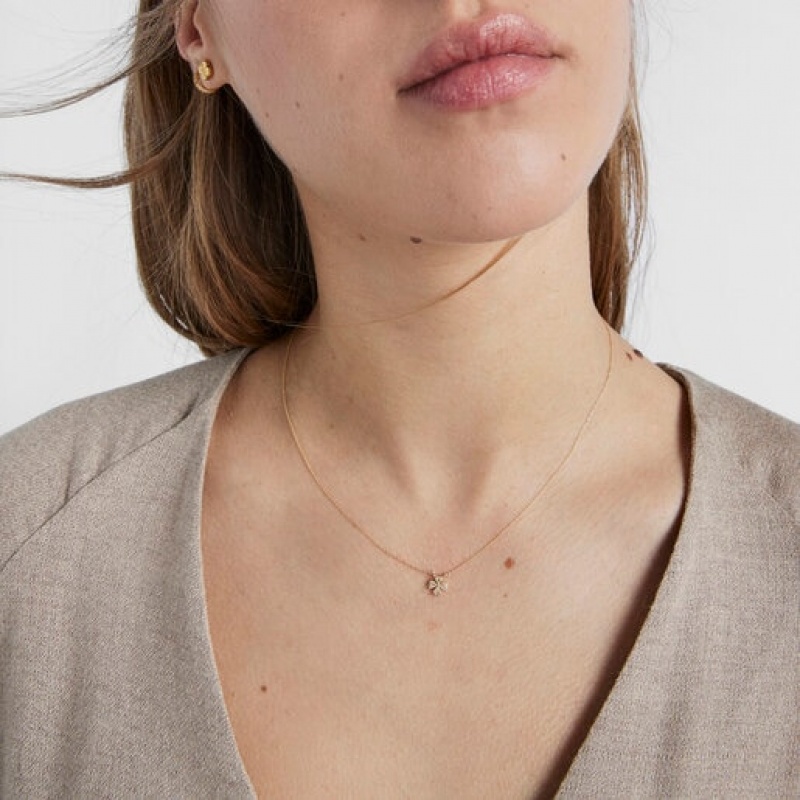 Tous Good Vibes Cl With Diamonds Halskette Gold | Österreich-VSAIOP613