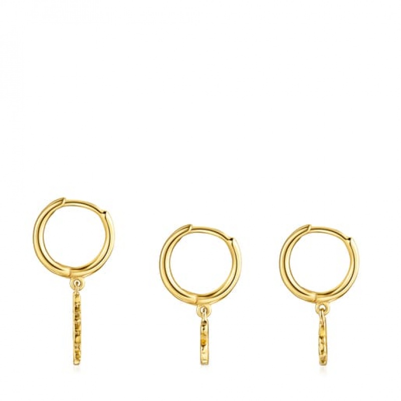Tous Good Vibes Hooped Set Ohrringe Gold | Österreich-NSCQXD681