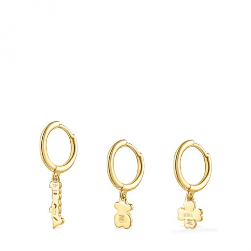 Tous Good Vibes Hooped Set Ohrringe Gold | Österreich-NSCQXD681