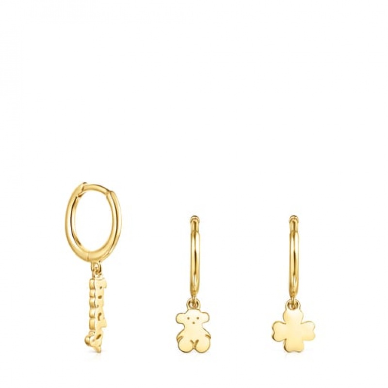 Tous Good Vibes Hooped Set Ohrringe Gold | Österreich-NSCQXD681