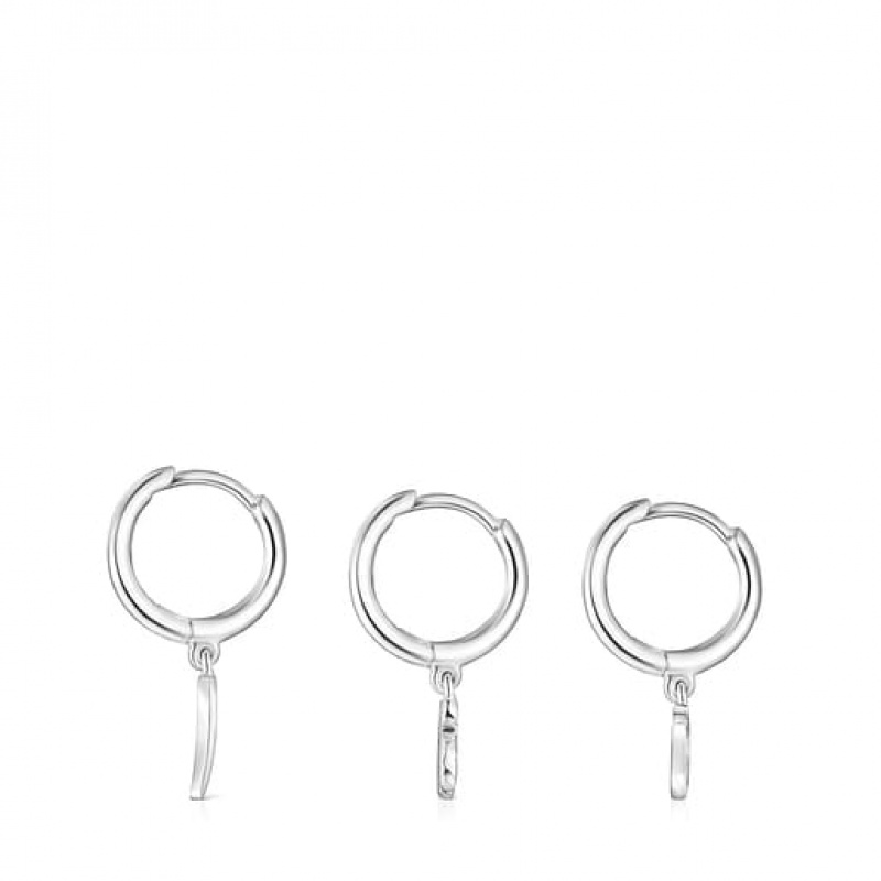 Tous Good Vibes Hooped Set Ohrringe Silber | Österreich-KTGDQJ723