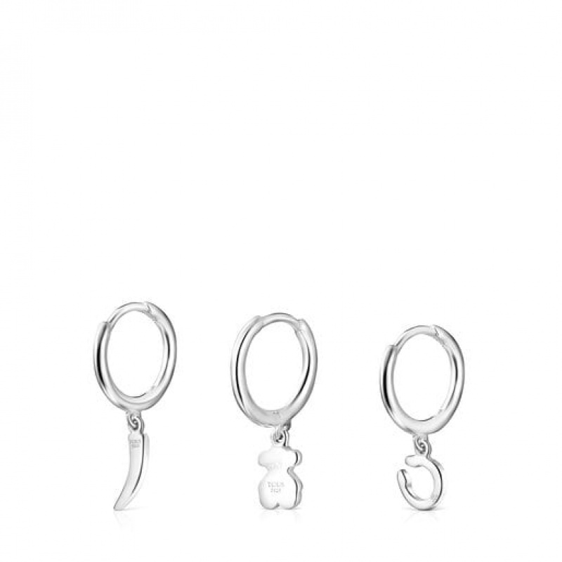 Tous Good Vibes Hooped Set Ohrringe Silber | Österreich-CBQJDO975