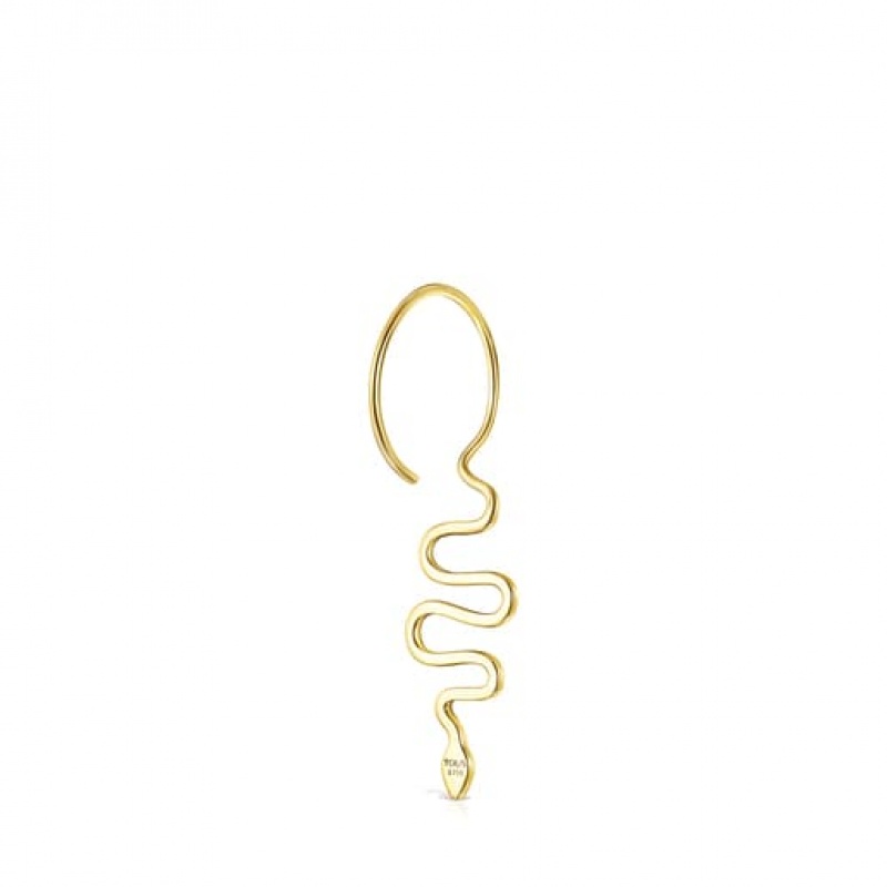 Tous Good Vibes Serpent 1/2 With Diamonds Ohrringe Gold | Österreich-RXLOGD712