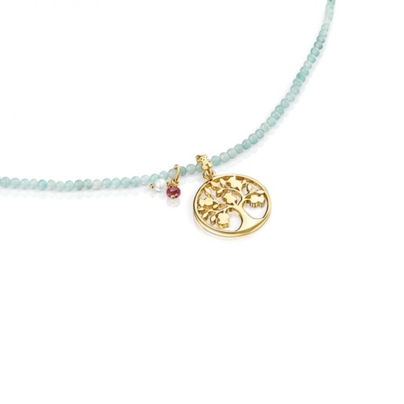 Tous Good Vibes Tree With Quartzites Halskette Gold | Österreich-XKYLUM504
