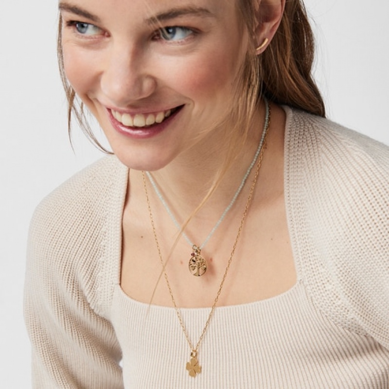 Tous Good Vibes Tree With Quartzites Halskette Gold | Österreich-XKYLUM504