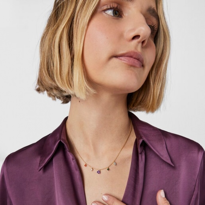 Tous Good Vibes With Gemstones Halskette Gold | Österreich-BDQAME658