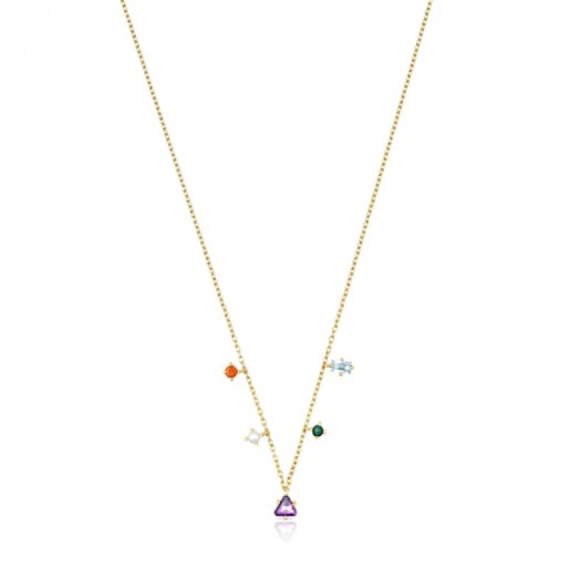 Tous Good Vibes With Gemstones Halskette Gold | Österreich-BDQAME658