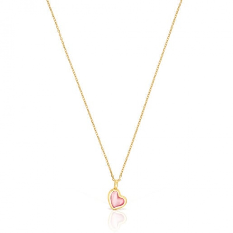 Tous Gregal Heart Halskette Gold | Österreich-YVUWSP364