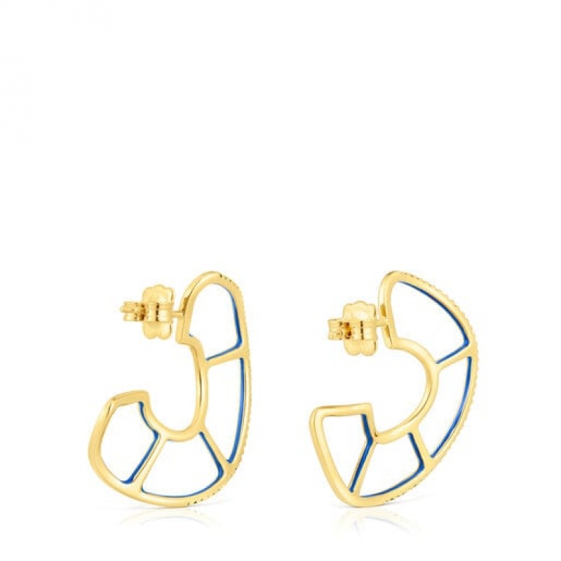 Tous Gregal Hoop With Chrome Diopside Ohrringe Gold | Österreich-SOJMWY154